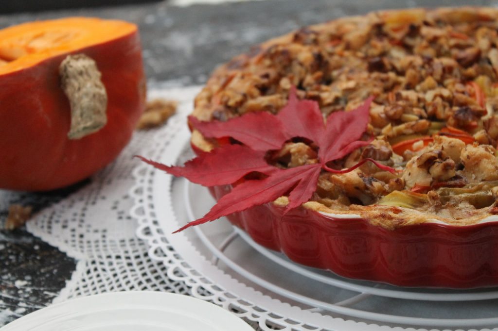 Feine Herbstküche: Kartoffel-Kürbis-Gratin mit Ziegenkäse | cuplovecake