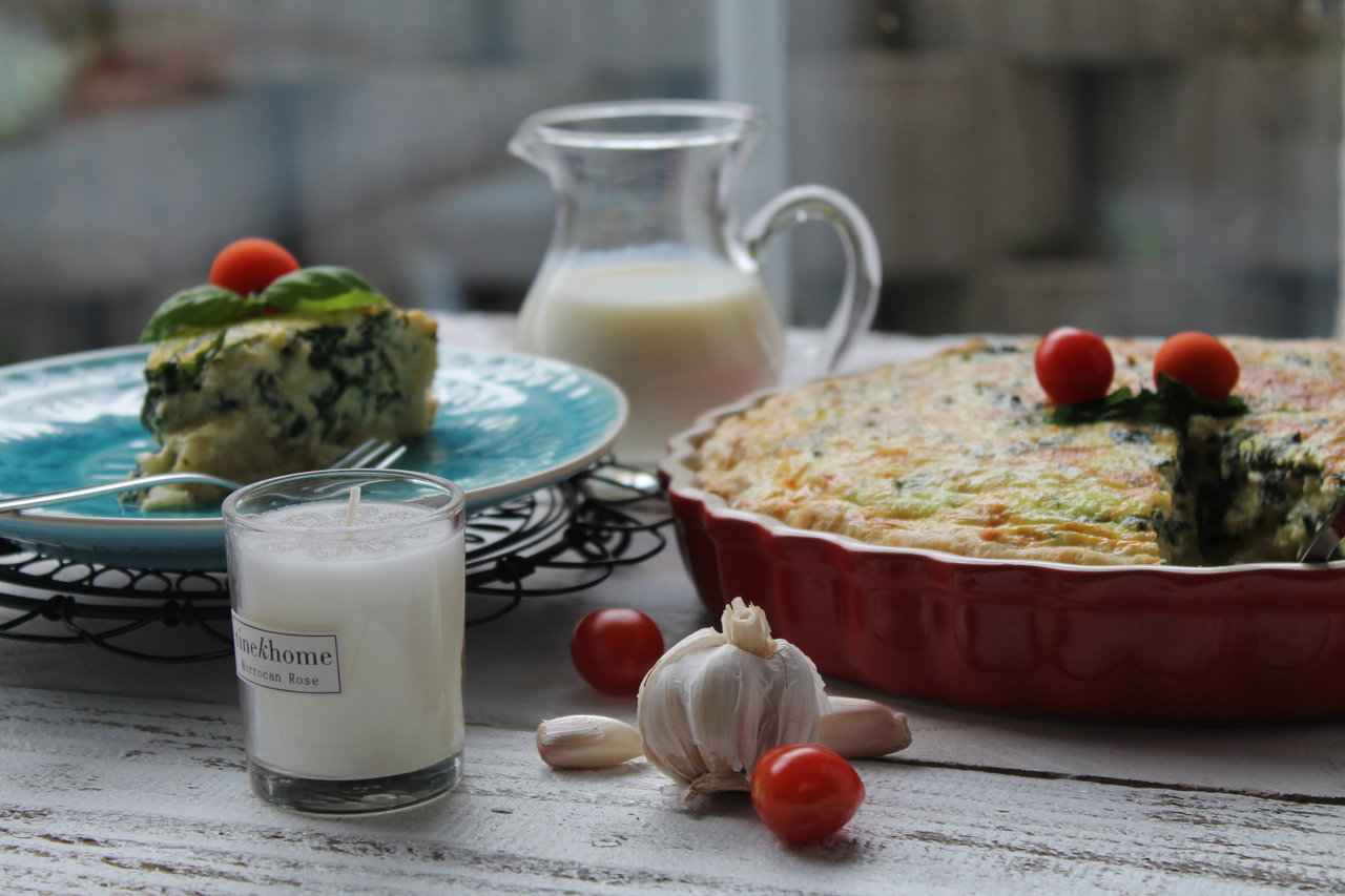 Warten auf den Frühling und eine leckere Spinat-Buttermilch-Tarte ...