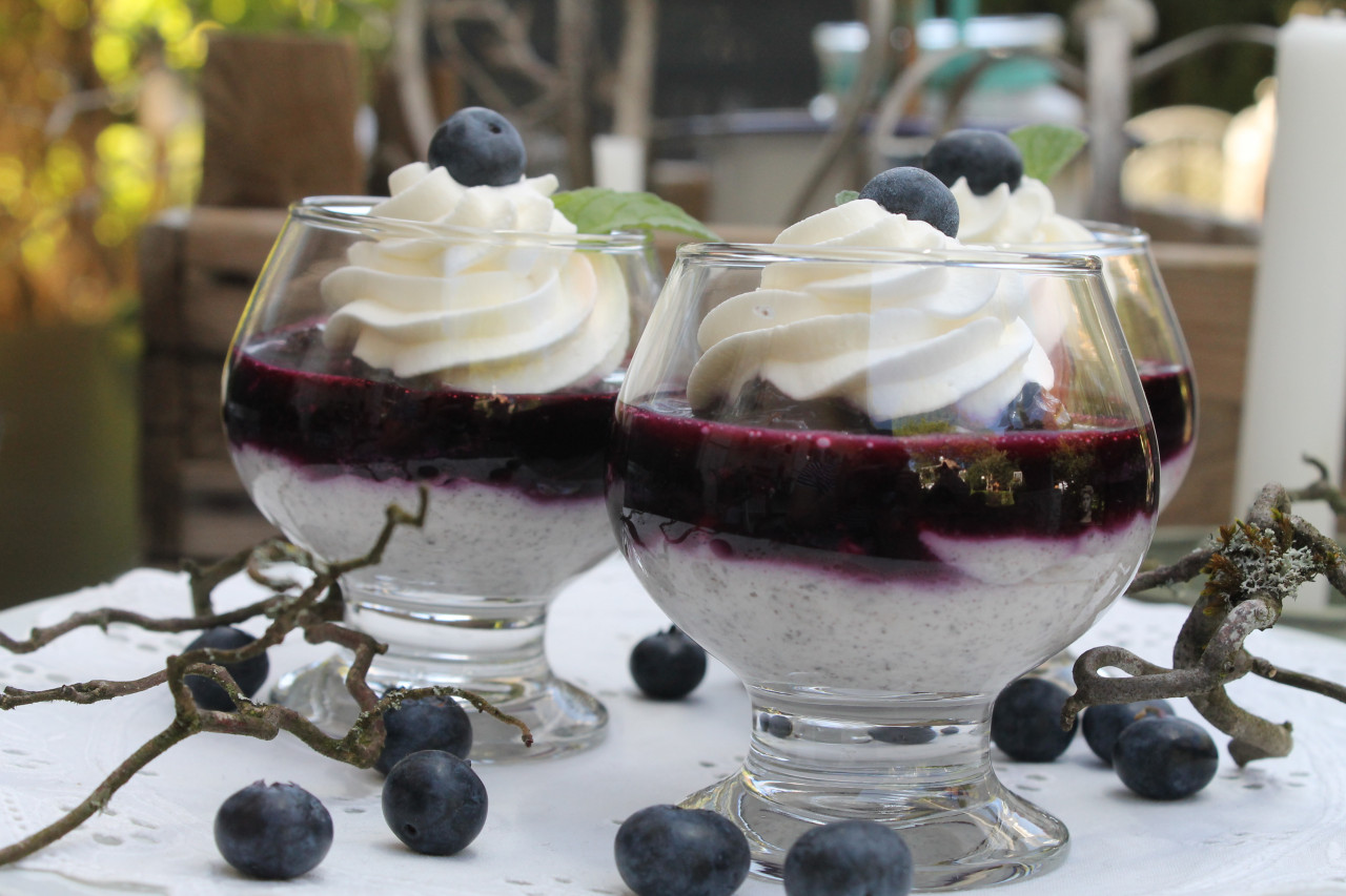 Blaubeer-Mascarpone-Oreo Dessert | cuplovecake