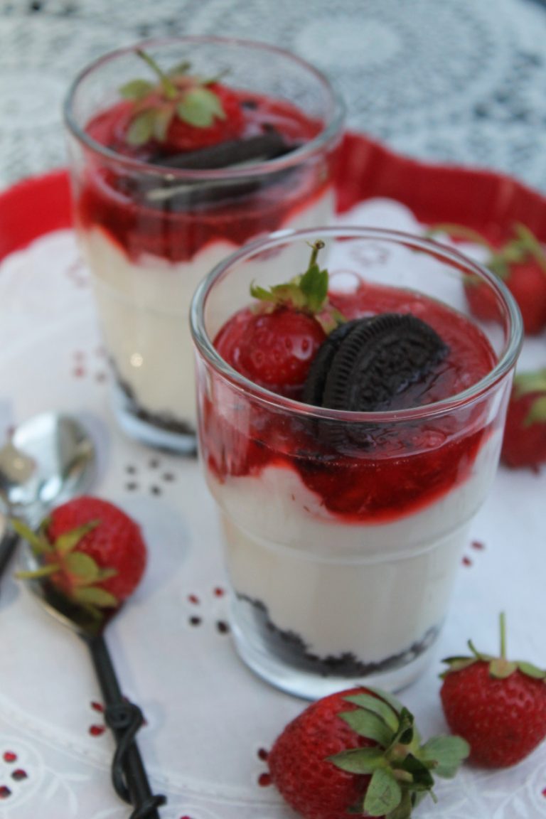 Blaubeer-Mascarpone-Oreo Dessert | cuplovecake